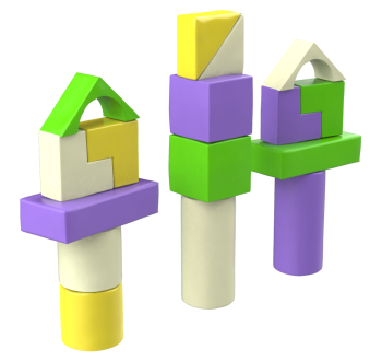 Конструктор Строитель-7 Мини KIDIGO