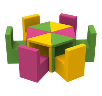 Комплект детской мебели Цветок KIDIGO