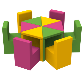 Комплект детской мебели Цветок KIDIGO