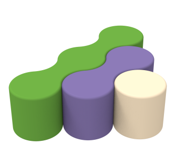 Комплект детских пуфов Волна KIDIGO