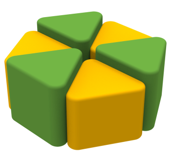 Комплект детских пуфов Клевер KIDIGO