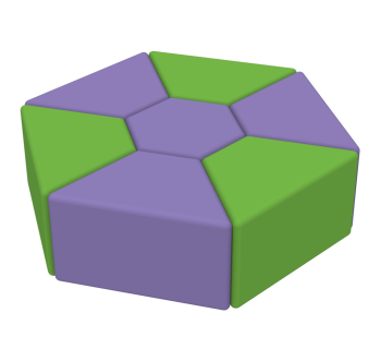 Комплект детских пуфов Семицветик KIDIGO