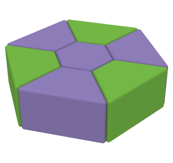 Комплект детских пуфов Семицветик KIDIGO