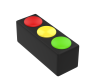 Soft Foam Traffic Light Game Pouf
