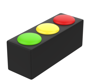 Soft Foam Traffic Light Game Pouf
