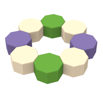 Комплект детской мебели Восьмерка KIDIGO