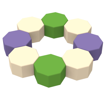 Комплект детской мебели Восьмерка KIDIGO