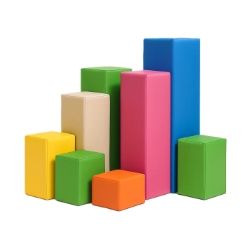 Спортивно-игровой набор Цветные Столбики KIDIGO 