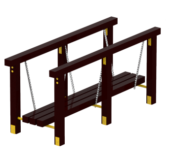 Мостик на цепях Маятник KIDIGO