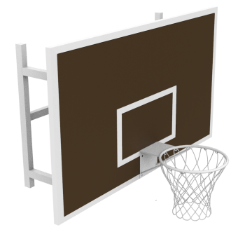 Щит баскетбольный большой выносной без кольца KIDI...