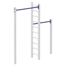 The horizontal bar with a ladder