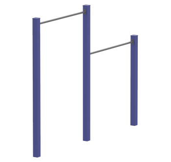 Турник двойной деревянный KIDIGO