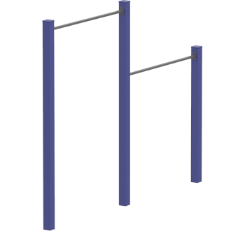 Турник двойной деревянный KIDIGO