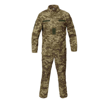Комплект летний ВСУ Саржа Пиксель ММ14 / Рипстом Мультикам / Рипстоп Пиксель ММ14