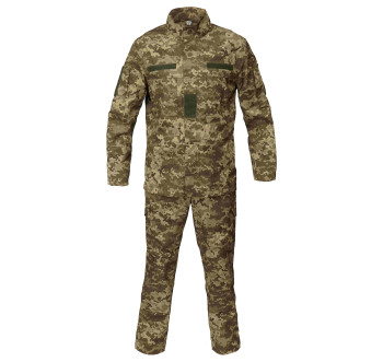 Комплект летний ВСУ Саржа Пиксель ММ14 / Рипстом Мультикам / Рипстоп Пиксель ММ14