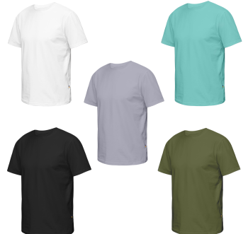 Set of 5 Kidigo Textile t-shirts
