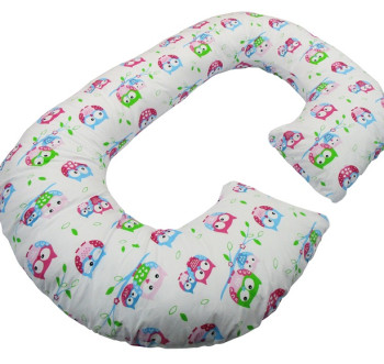 Подушка для беременных Рогалик-Сова (с наволочкой) KIDIGO