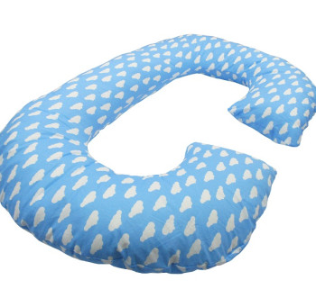 Подушка для беременных Рогалик-Тучки (с наволочкой) KIDIGO