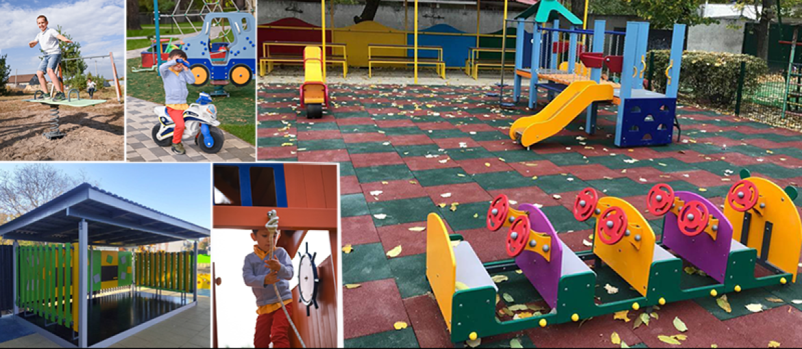How to choose equipment for kindergartens: playgrounds and pavilions