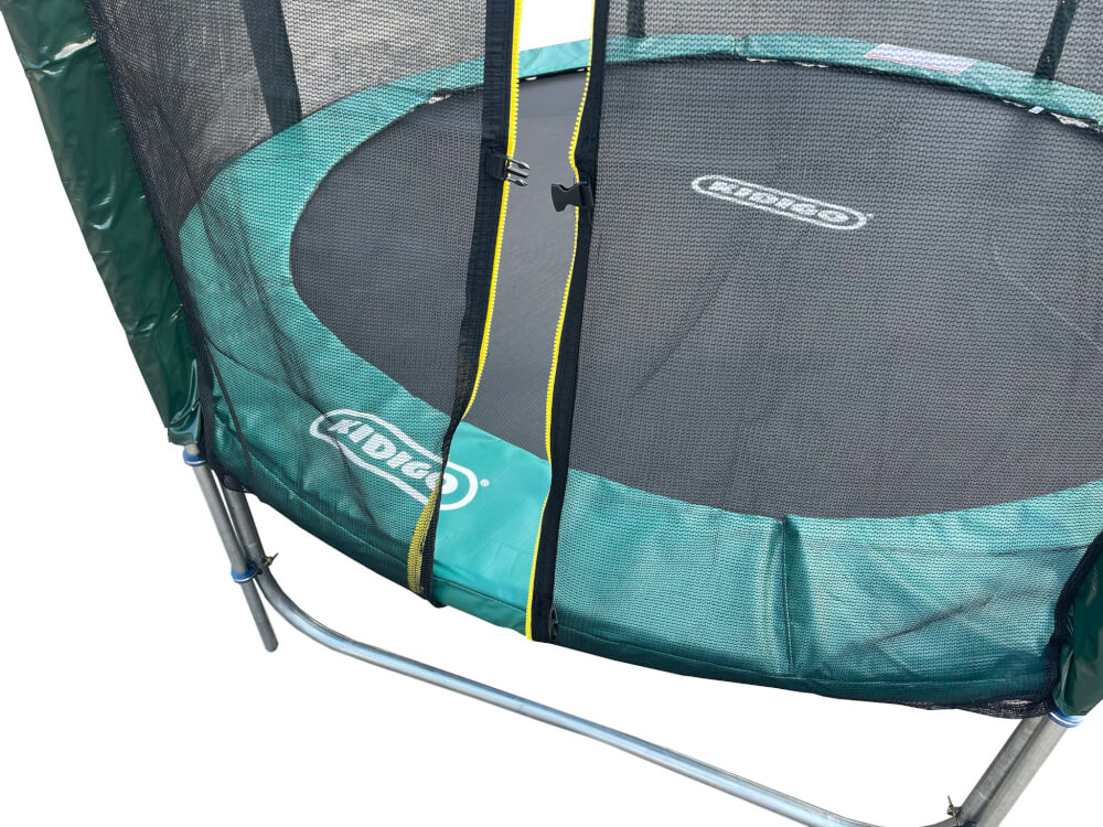 Батут KIDIGO 244 см с сеткой и стремянкой