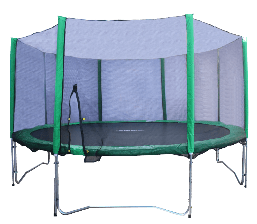 Батут KIDIGO 426 см с сеткой и стремянкой