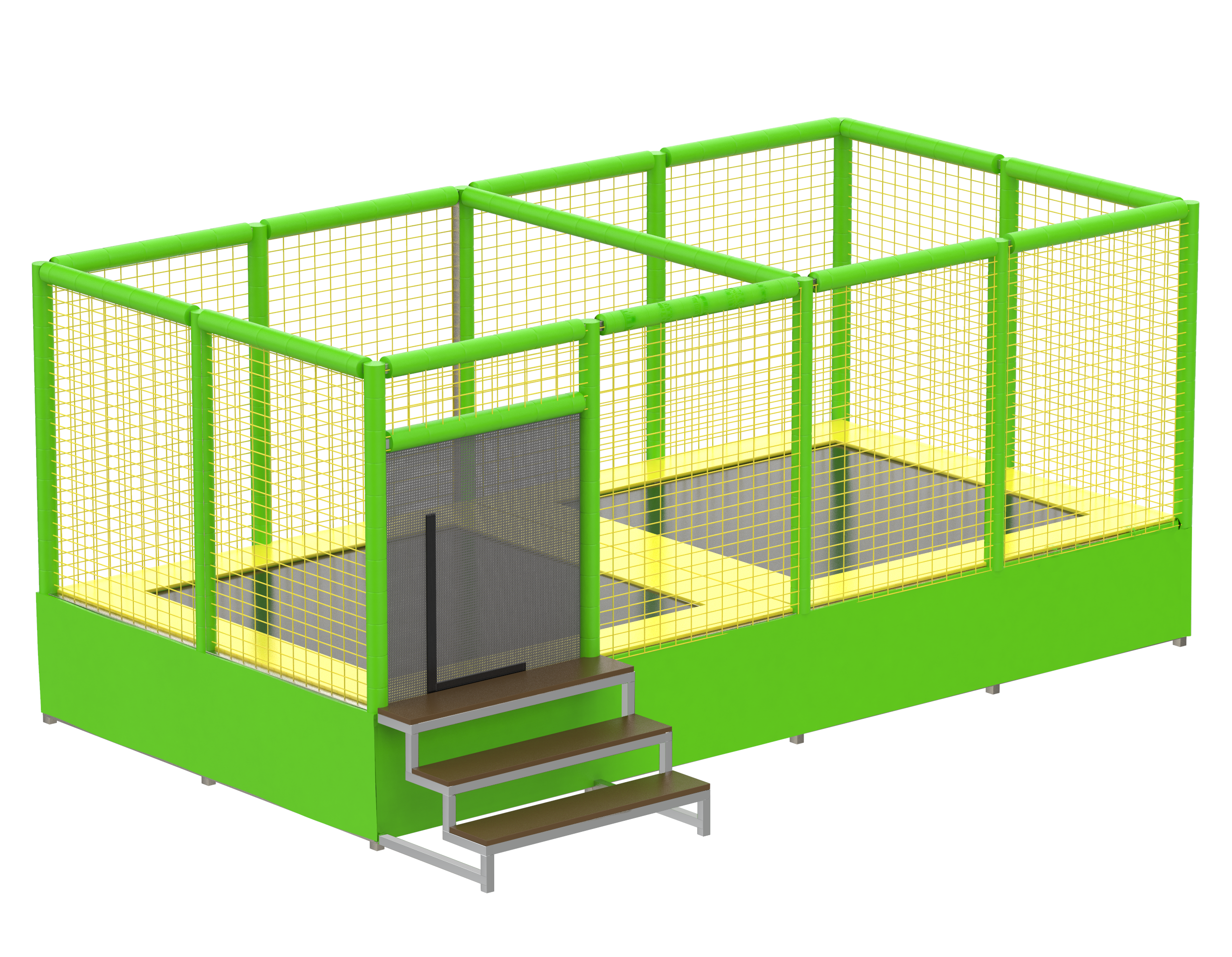 Батутный комплекс двойной 2,4х4,8м