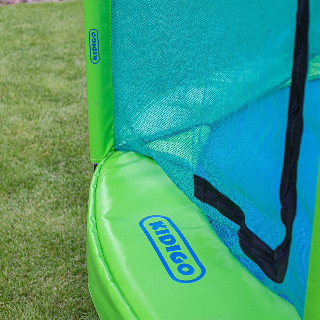 Батут с сеткой KIDIGO Premium 426 (green-green)