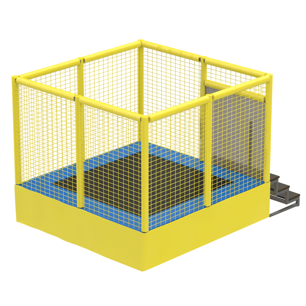 Батутный комплекс одинарный 2,4х2,4 KIDIGO