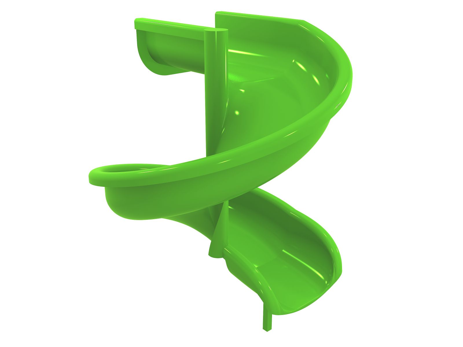 Горка стеклопластиковая Спираль h-1.5 м