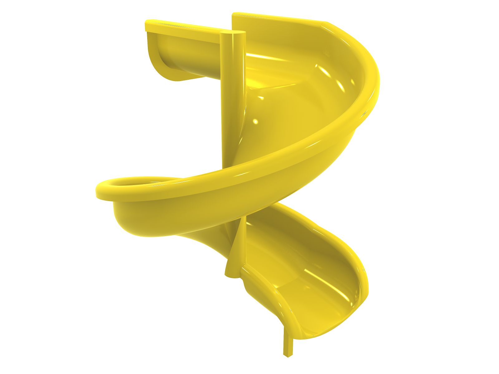 Горка стеклопластиковая Спираль h-1.5 м