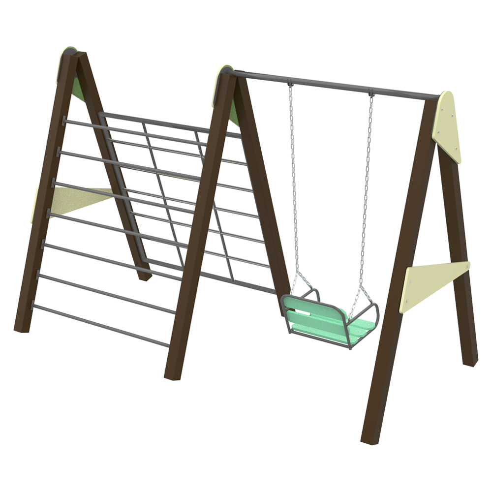 Swing with a climbing frame Mix