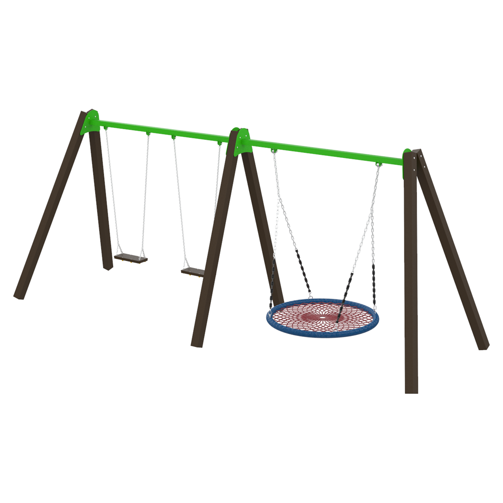 Swing Triple Fun Wood
