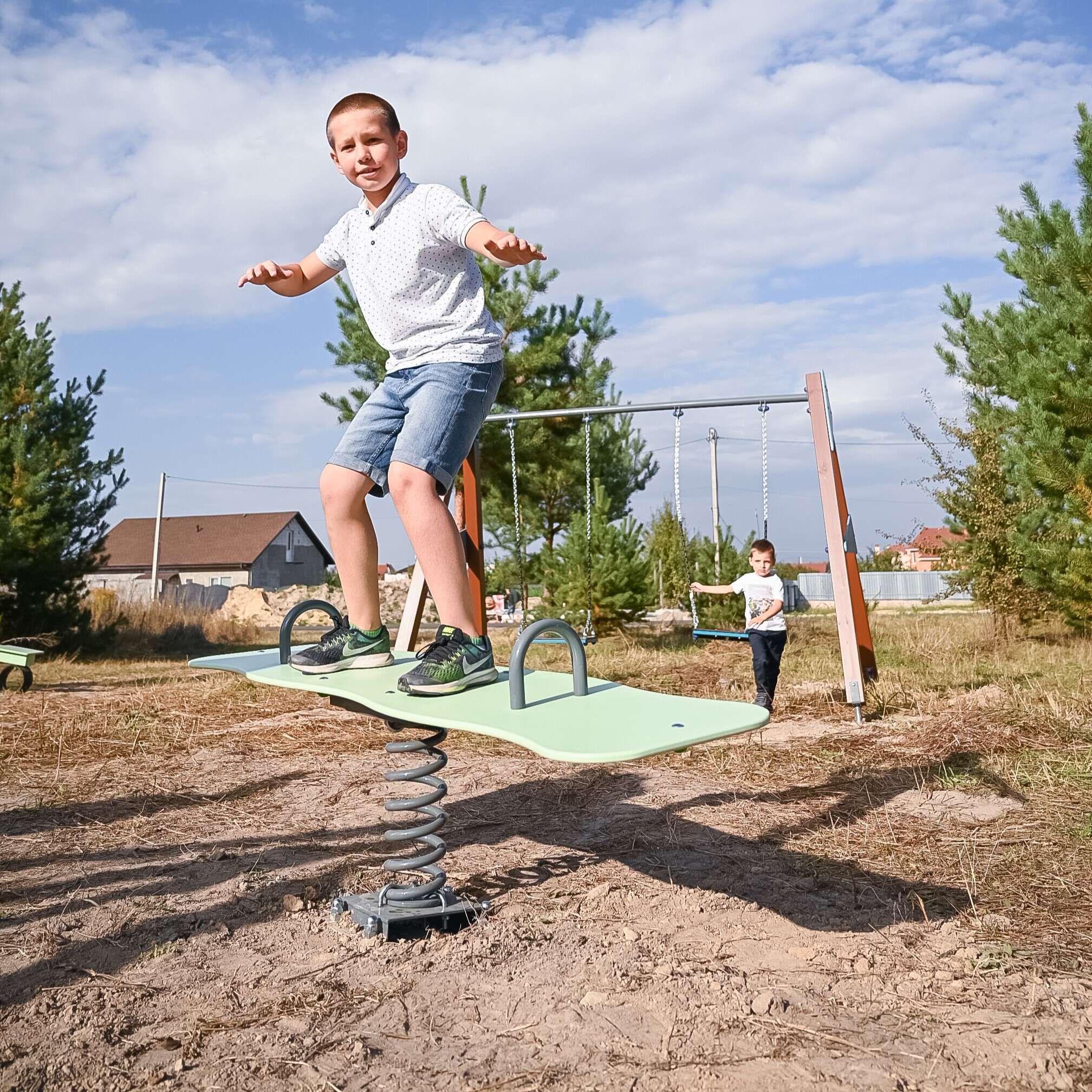 Качели на пружине Сноуборд KIDIGO