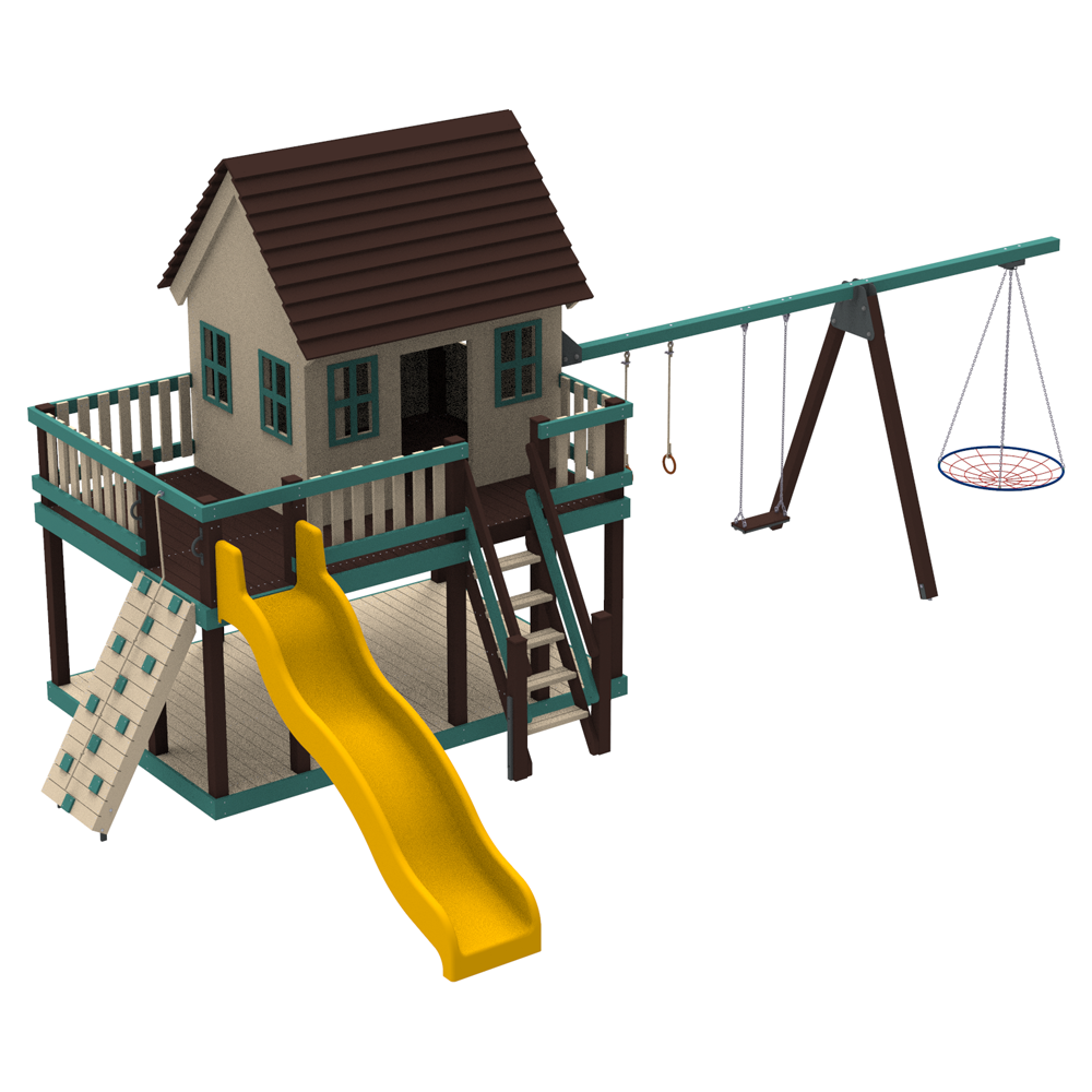 Playground House of Princess (slide height 1,5 m)