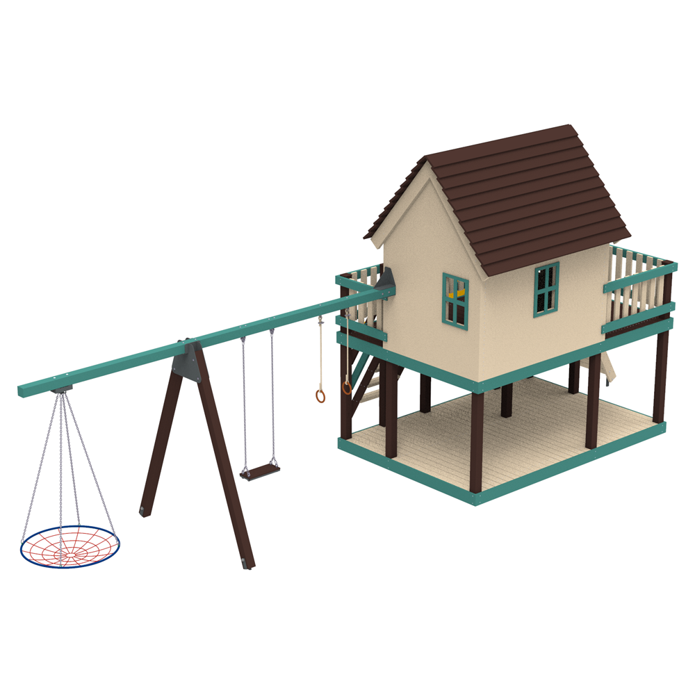 Playground House of Princess (slide height 1,5 m)