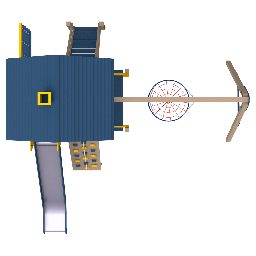 Playground Chalet (slide height 1,5 m)