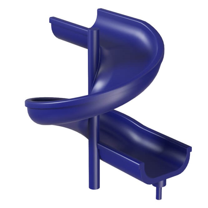 Горка Стеклопластиковая Спираль 1,5м.