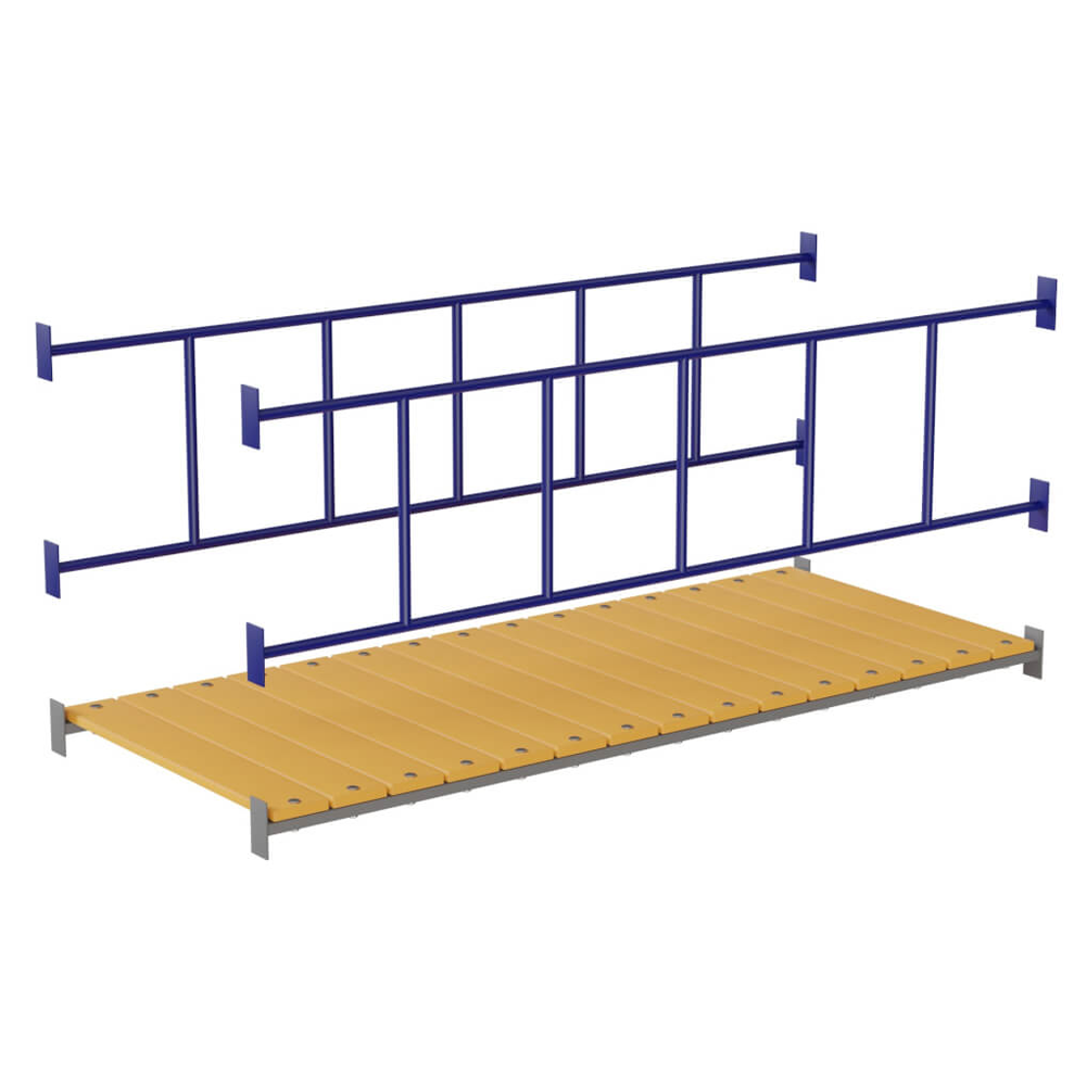 Прямой мостик + Перило прямого моста