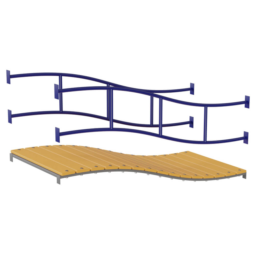 Волнистый мостик + Перило Волнистого моста