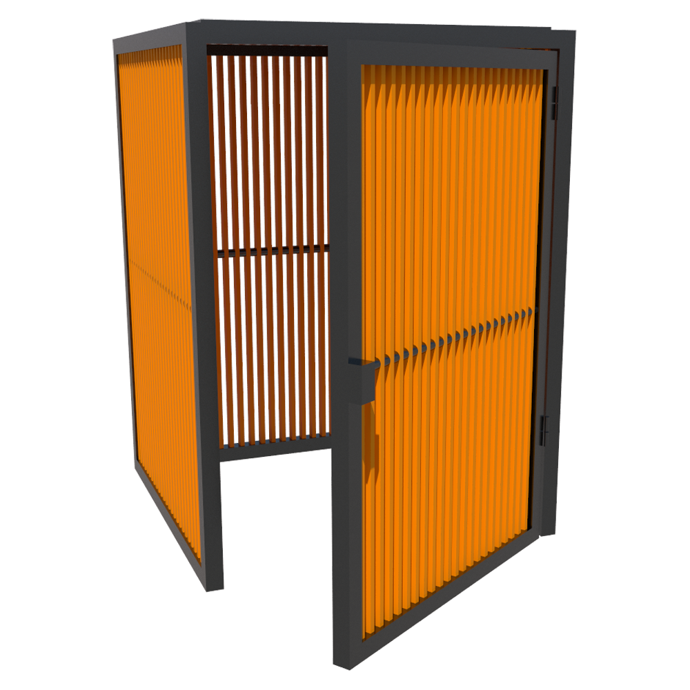 Пергола на 1 контейнер закрыта KIDIGO