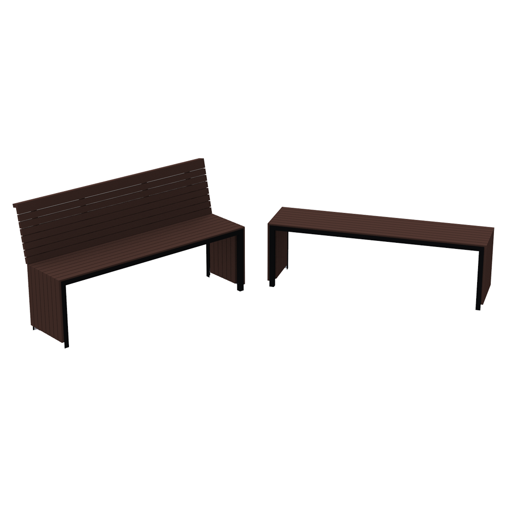 Скамейка трансформер Европа со спинкой KIDIGO