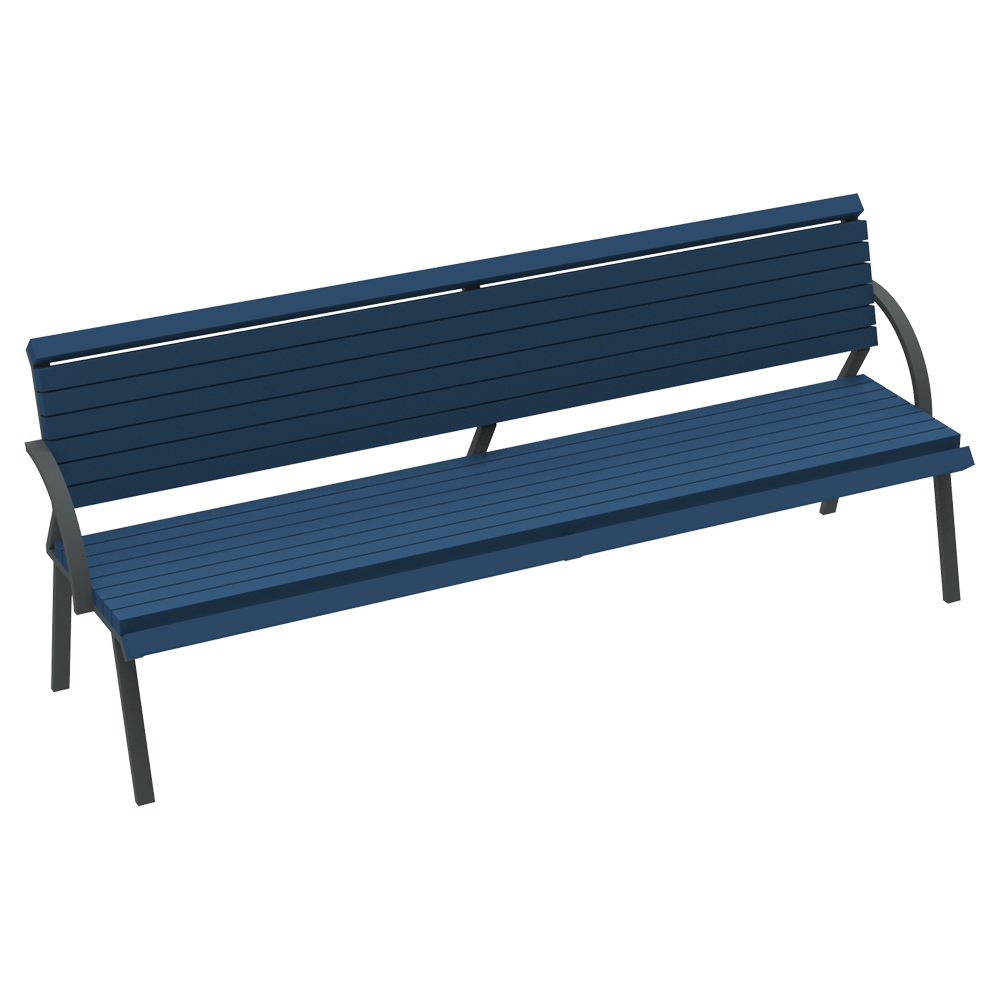 Скамейка Гламур с перилами KIDIGO