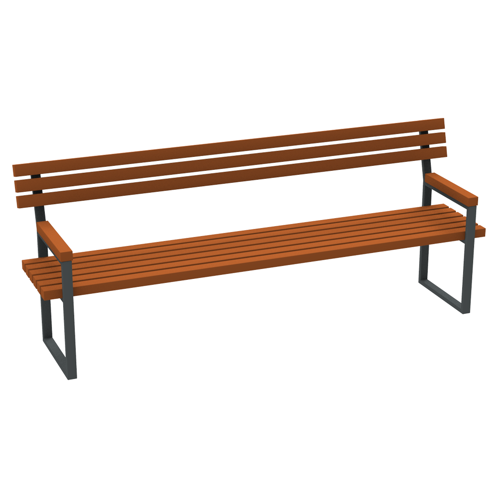 Скамейка Классик с перилами KIDIGO