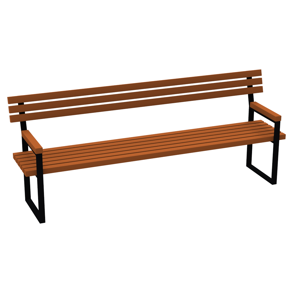 Скамейка Классик с перилами KIDIGO