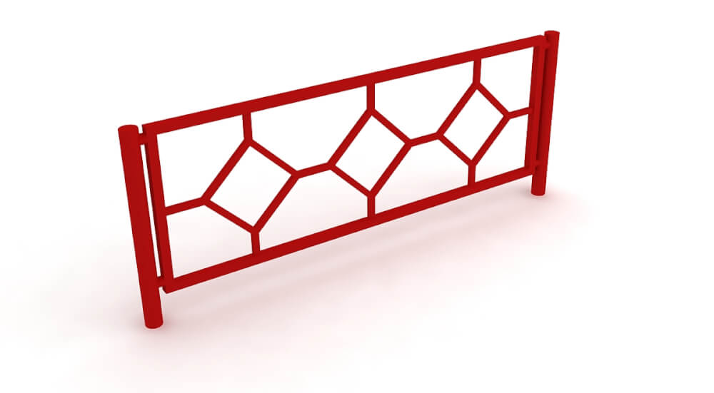 Забор металлический VMOM002 (без столба) KIDIGO