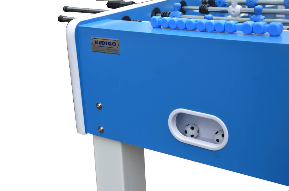 Настольный футбол Street (141х74х88 см/синий цвет/металлические ноги/защита от воды и солнца)