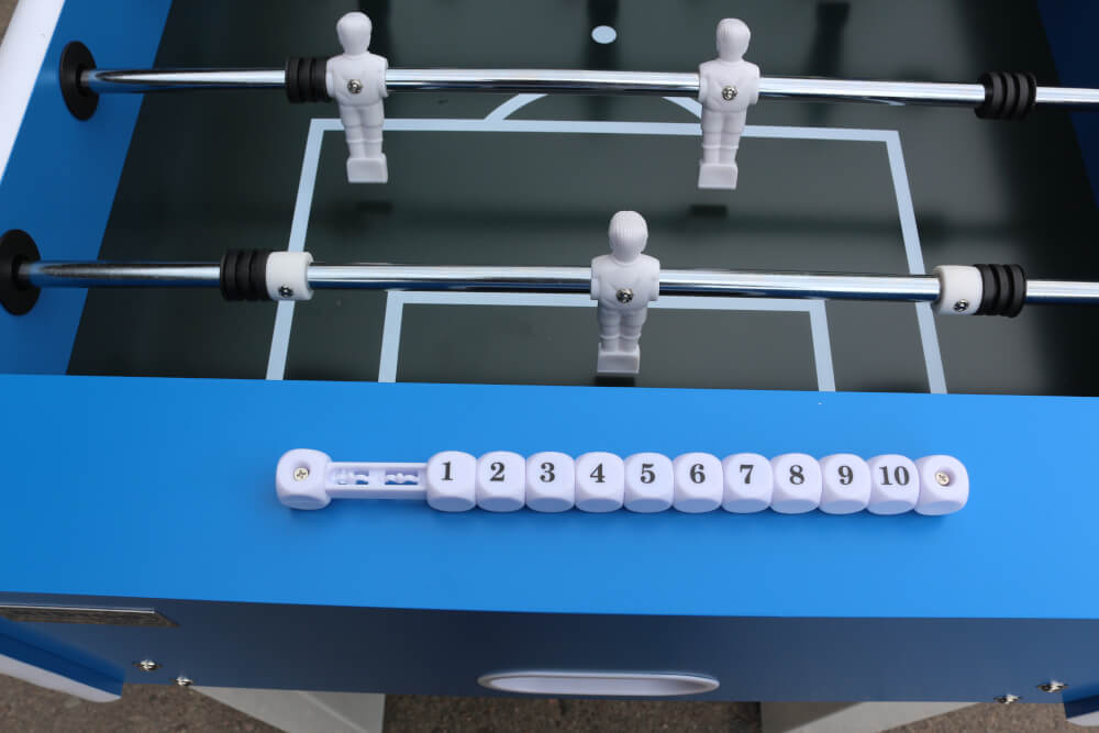 Настольный футбол Street (141х74х88 см/синий цвет/металлические ноги/защита от воды и солнца)