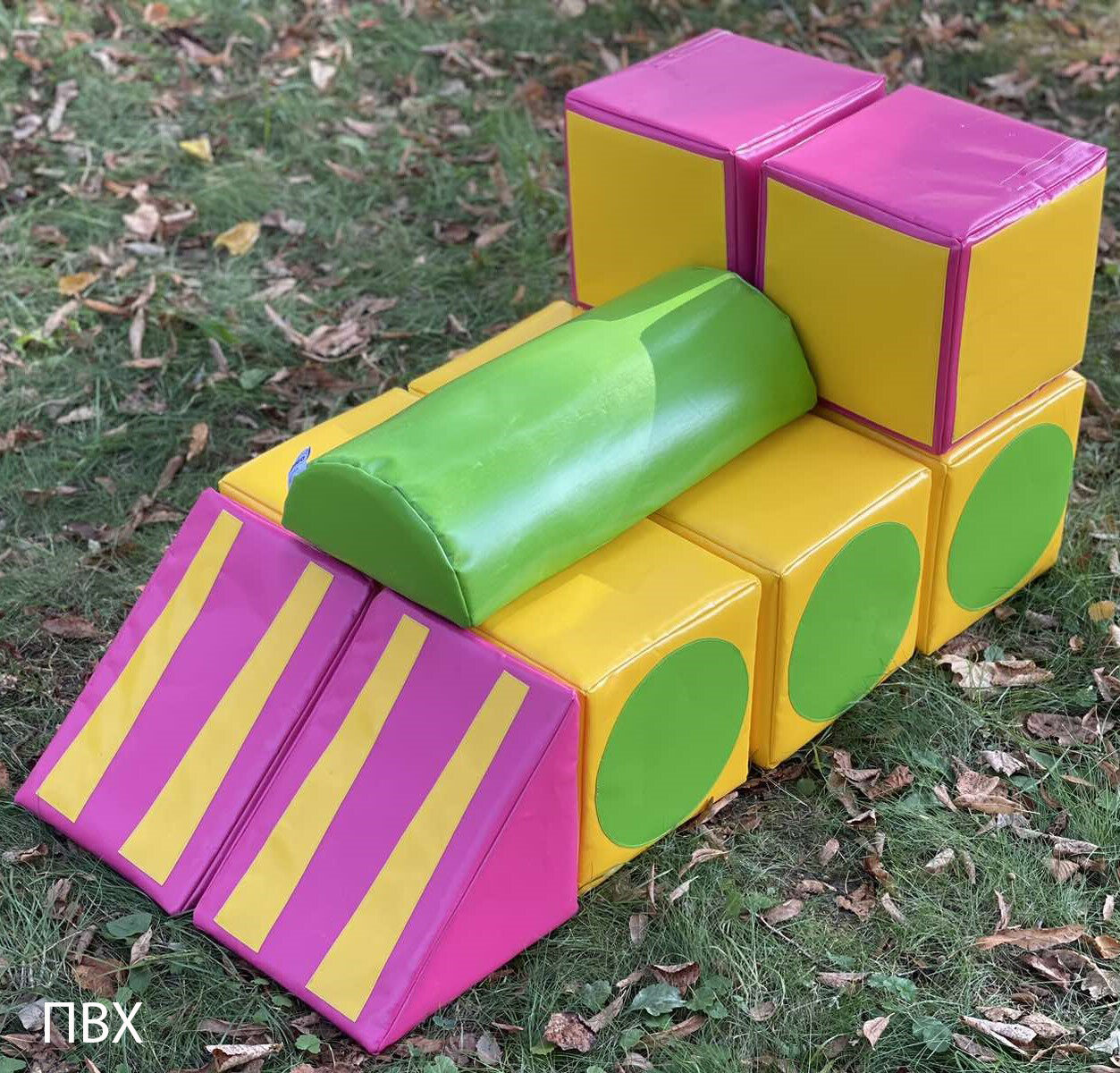 Конструктор мягкий модульный Поезд KIDIGO