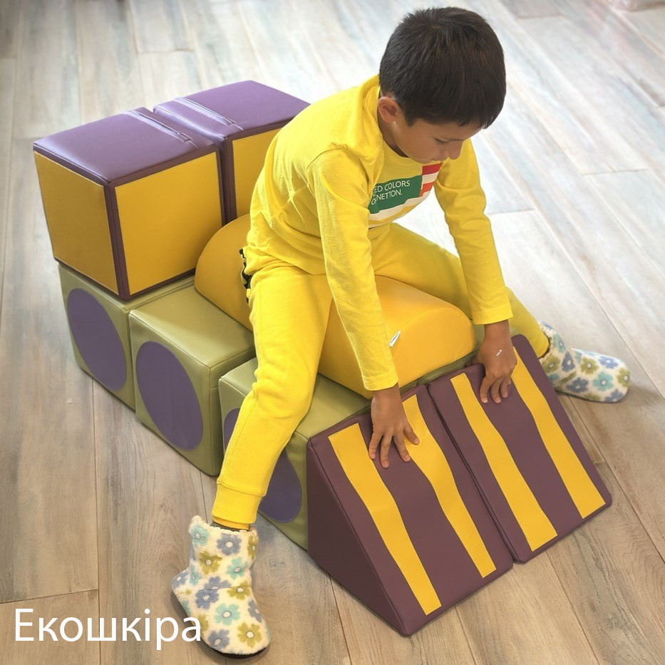 Конструктор мягкий модульный Поезд KIDIGO