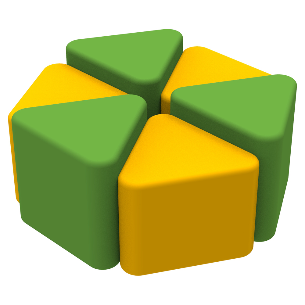 Комплект детских пуфов Клевер KIDIGO